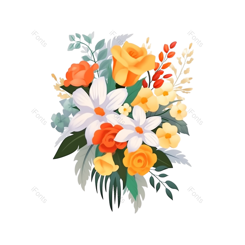母亲节图片,父亲节元素,请柬PNG,红色的花免抠素材